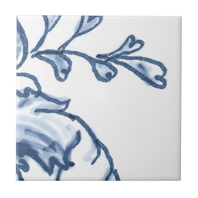 B6 - Delft Basket Mural Tile - B6 (Front)