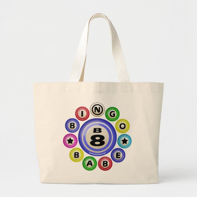 B8 Bingo Babe Large Tote Bag (Front)