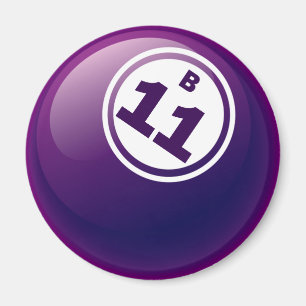 B 11 BINGO BALL MAGNET