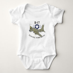 B-17 flying fortress baby bodysuit