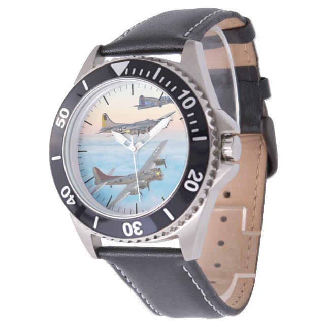 B-17 Flying FORTRESS BOMBER SQUADRON Watch (Angled)
