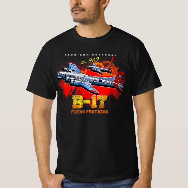 B-17 Flying Fortress heavy us air force bomber Air T-Shirt (Front)
