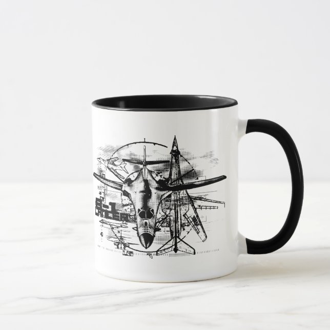B-1 Lancer 11 oz Ringer Mug (Right)