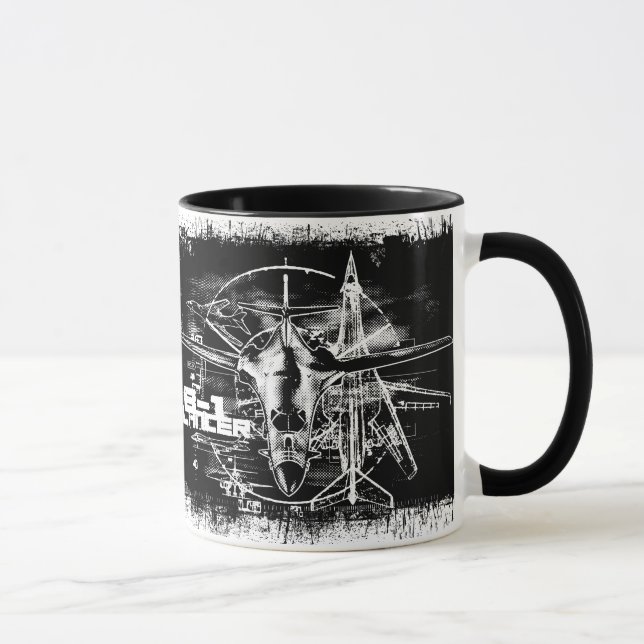 B-1 Lancer 11 oz Ringer Mug (Right)