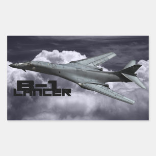 B-1 Lancer Rectangle Stickers