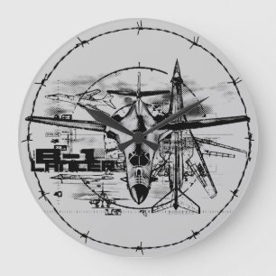 B-1 Lancer Round (Large) Wall Clock