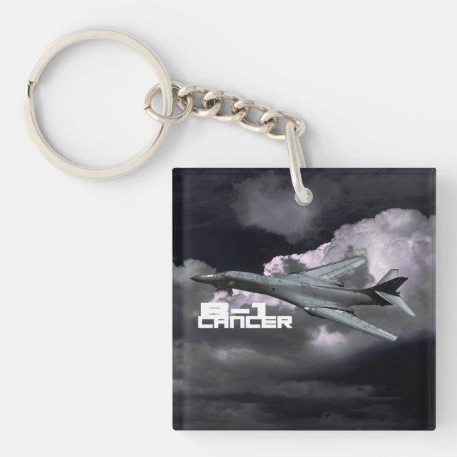 B-1 Lancer Square (double-sided) Keychain (Front)