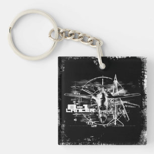 B-1 Lancer Square (double-sided) Keychain