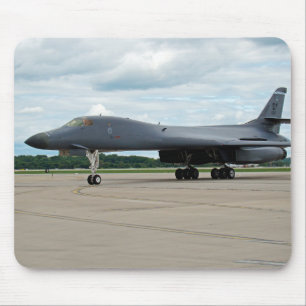 B-1B Lancer Bomber on Ground Mouse Pad