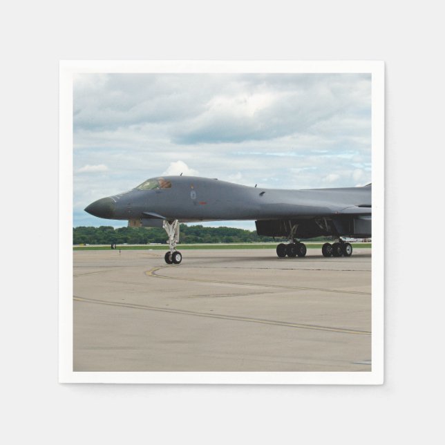 B-1B Lancer Bomber on Ground Napkin (Front)