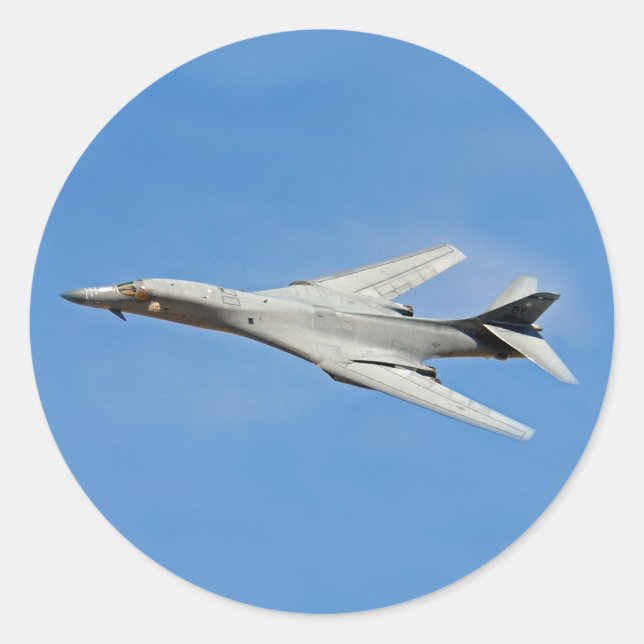 B-1B Lancer Bomber Wings Swept Classic Round Sticker (Front)