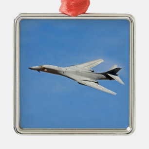 B-1B Lancer Bomber Wings Swept Metal Ornament