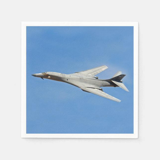 B-1B Lancer Bomber Wings Swept Napkin (Front)