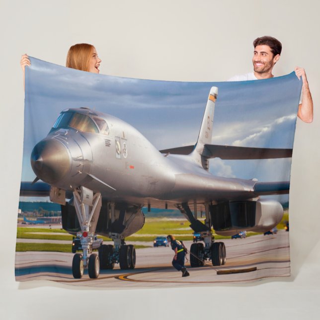 B-1B LANCER FLEECE BLANKET (In Situ)