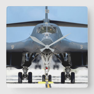 B-1B LANCER SQUARE WALL CLOCK