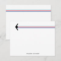 B-21 Bomber with Stripe Contrail Stationery
