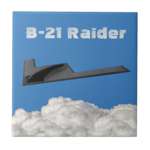 B-21 Raider Stealth Bomber Ceramic Tile
