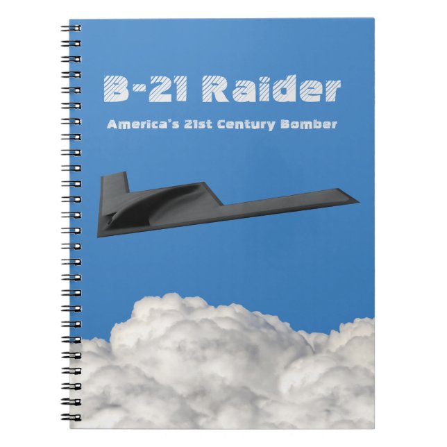 B-21 Raider Stealth Bomber Notebook (Front)
