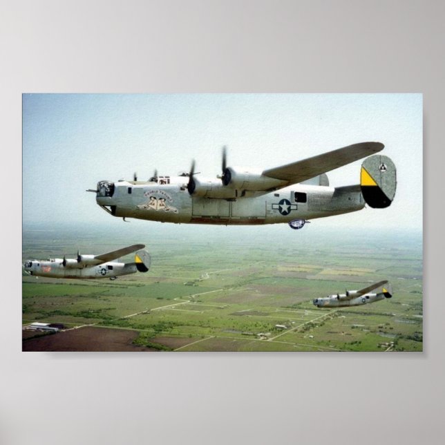 B-24 Bomb Run 449th Poster (Front)