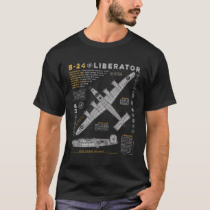 B-24 Liberator Consolidated Aircraft B24 Bomber Vi T-Shirt