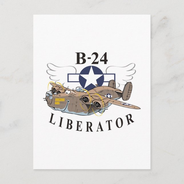 B-24 Liberator Postcard (Front)