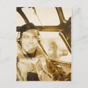 B-24 Pilot Postcard