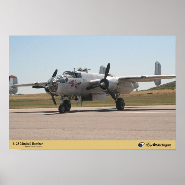 B-25 Mitchell Bomber Poster (Front)