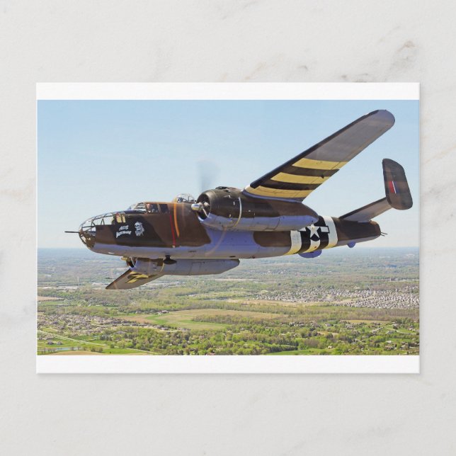 B-25 Mitchell Vintage Aircraft Postcard (Front)