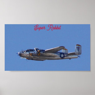 B-25 Super Rabbit Poster
