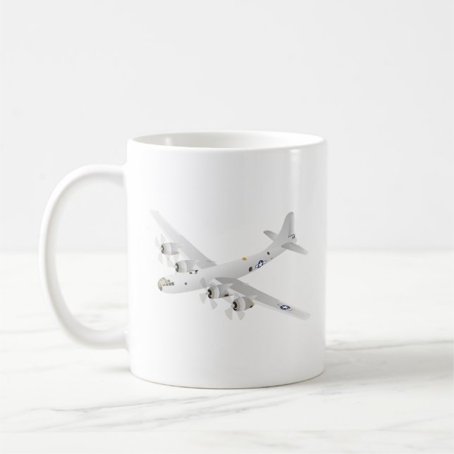 B-29 Superfortress WW2 Heavy Bomber Coffee Mug (Left)