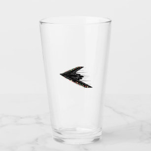B-2 B2 Spirit Stealth Bomber Jet Plane 4th of July Glass