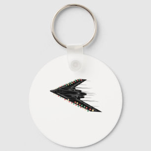 B-2 B2 Spirit Stealth Bomber Jet Plane 4th of July Key Ring