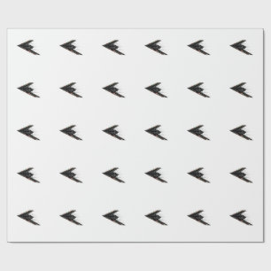 B-2 B2 Spirit Stealth Bomber Jet Plane 4th of July Wrapping Paper