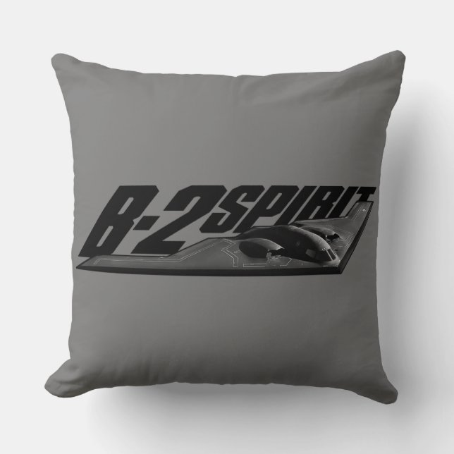 B-2 Spirit Grade A Cotton Throw Pillow 20x20 (Front)
