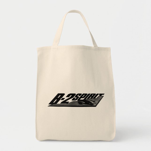 B-2 Spirit Grocery Tote Bag (Front)