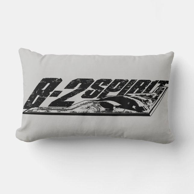 B-2 Spirit Polyester Lumbar Pillow 13" x 21" (Front)