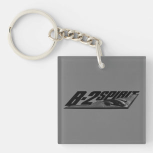 B-2 Spirit Square (double-sided) Keychain