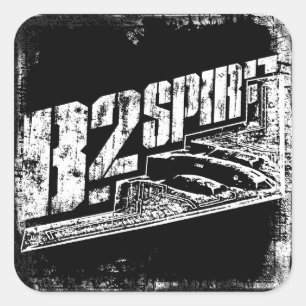 B-2 Spirit Square Stickers
