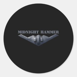 B-2 Stealth Jet Shirt Operation Midnight Hammer _1 Classic Round Sticker
