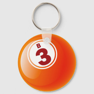 B 3 BINGO BALL KEY RING