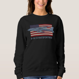 B 52 Stratofortress Bomber Plane Chart American Sweatshirt