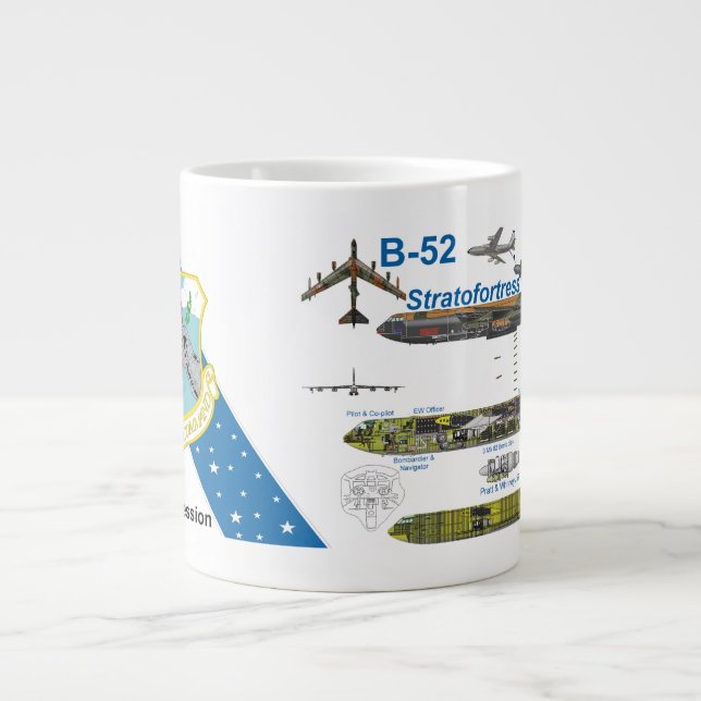 B-52D "Big Belly" Stratofortress Large Coffee Mug (Front)