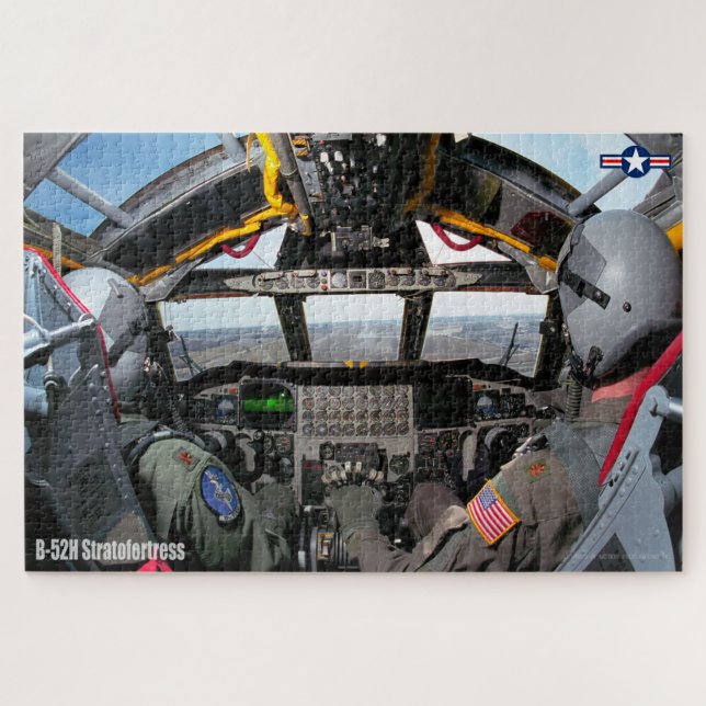 B-52H STRATOFORTRESS COCKPIT (20x30 INCH) Jigsaw Puzzle (Horizontal)