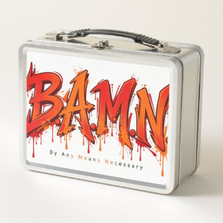 B.A.M.N. Graffiti Drip Wildstyle By Any Means Nece Metal Lunch Box