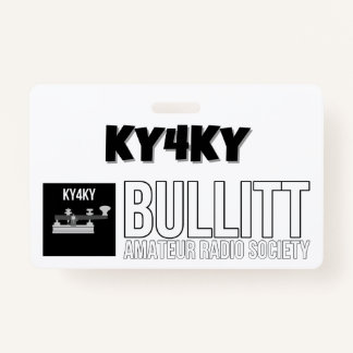 B.A.R.S KY4KY Club Member Badge ID Badge