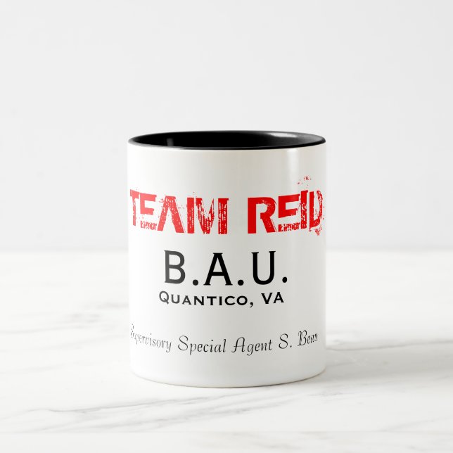 B.A.U., Quantico, VA, Supervisory Special Agent... Two-Tone Coffee Mug (Center)