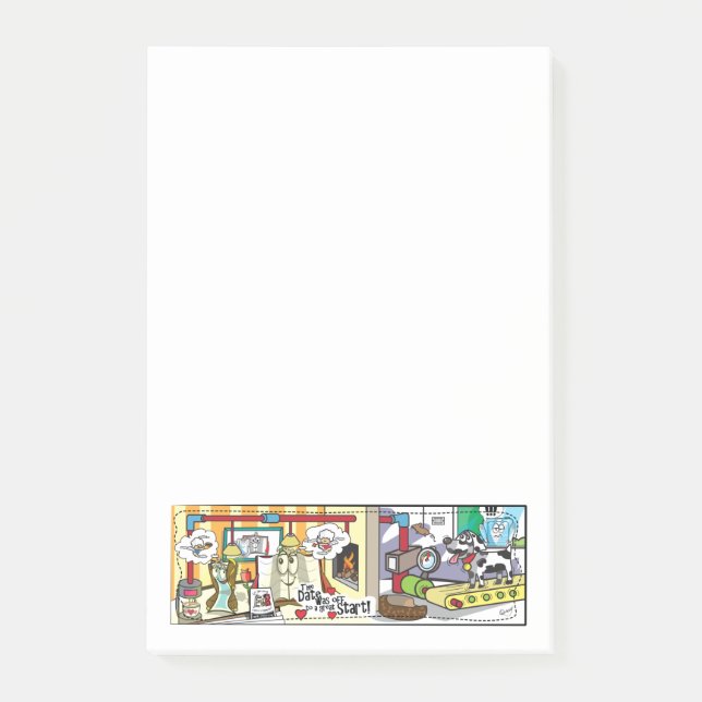 B and BookMarkSally "The date was off to..." Post-it Notes (Front)