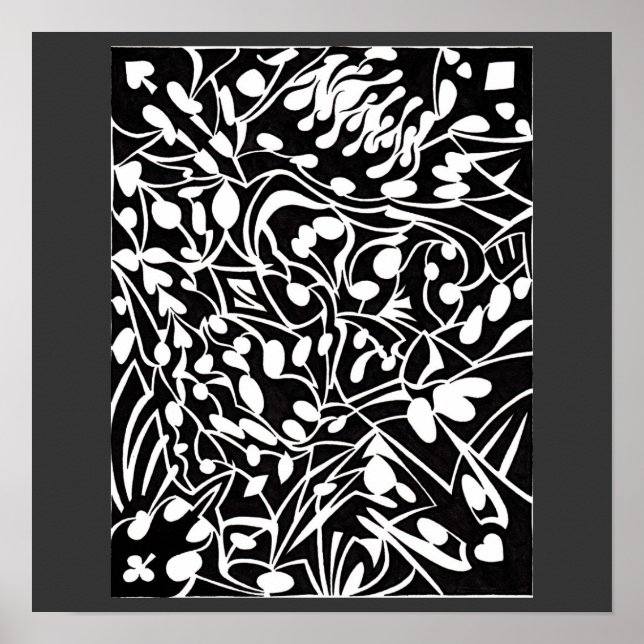 B and W Art Poster (Front)