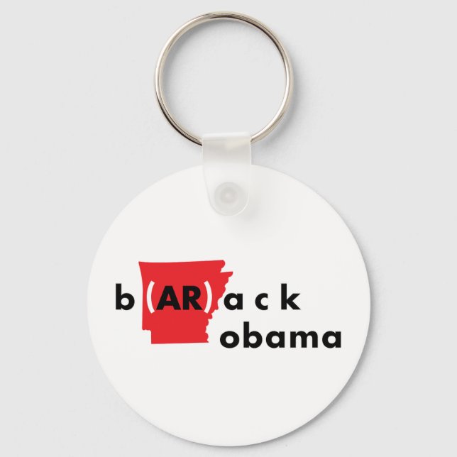 b(AR)ack obama Key Ring (Front)