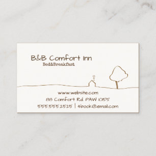 B&B Comfort Inn Business Card